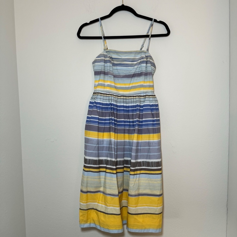 Maeve Anthropologie Multicolor Stripe Sundress Women’s Size 2 Summer Cotton